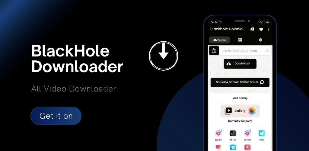 Black Hole Video Downloader App